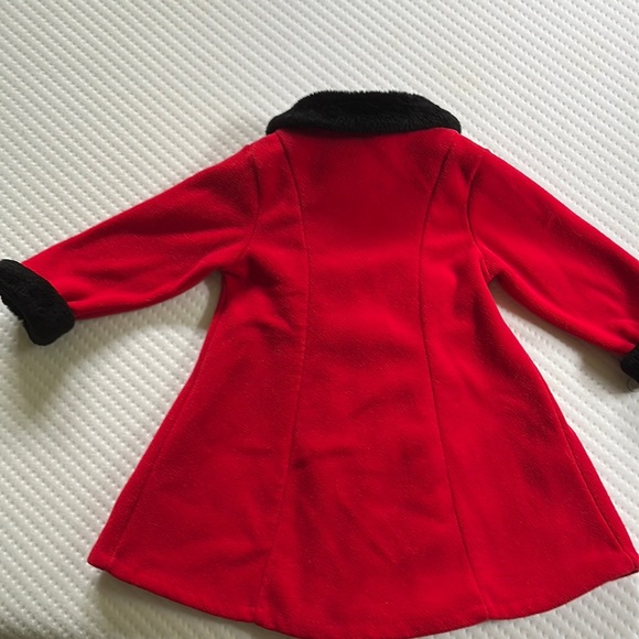 (Sold) Red Pea Coat - Picture 4 of 4